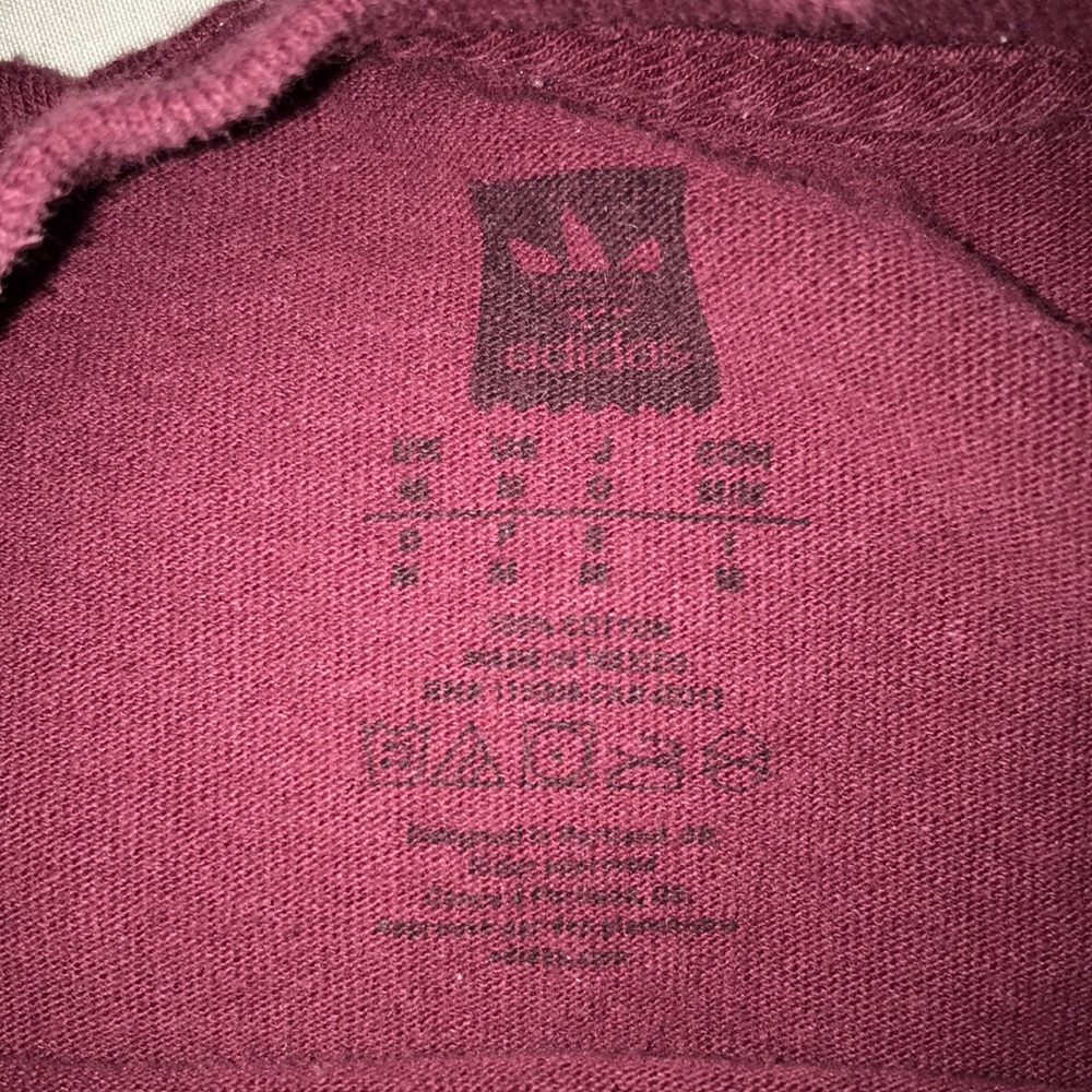 Adidas Originals kids maroon graphic tee - Picture 4 of 4
